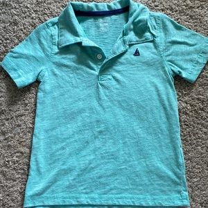 Turquoise Collared Shirt, 3t
